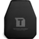 Tacticon Armament Body Armor Trauma Pads, 8x10 in, Swimmer Cut, Black, TP-8x10-SWIMMER
