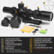 Tacticon Armament Falcon V2 1-4x24mm 30mm Tube Second Focal Plane LPVO Rifle Scope, Illuminated Mil-Dot Reticle, Black, FALCV214X24