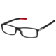 Tag Heuer 0513 Bifocal Prescription Eyeglasses, Shiny Black/Red Frame Frame, Clear Lens-0513-002BI