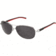 Tag Heuer 0884 Progressive Prescription Sunglasses, Palladium Frame - Black/Red Temples Frame, Outdoor Grey Lens-0884-102PR