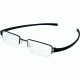 Tag Heuer Track Eyeglasses, Black Ceramic Frame/Black Temples, Clear Lens 7206-011