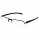 Tag Heuer Track S Eyeglasses, Black Frame/Black Black Temples, Clear Lens 7623-001
