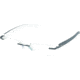 Tag Heuer Trends Rubber Eyeglasses, Matte Black Frame/White Black Temples, Clear Lens 8107-007