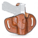Tagua Gunleather Colorado Elite OWB Leather Holster, Most 1911s / Shield 380 EZ Compact 3in Hammer Down, Right Hand, Brown, TX-ELITE-BH3-207