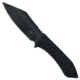 Takumitak Asym Fixed Blade Knife, 4.45 in Blade , 3cr13, Black, TKF318
