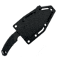 Takumitak Big Head Fixed Blade Knife, 3.25 in Blade , 3cr13, Black, TKF3S02
