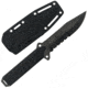 Takumitak Escort Fixed Blade Knife, 5.5in, D2, Drop Point, G10 Handle, Black Stonewash, TKF213SW