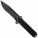 Takumitak Escort Fixed Blade Knife, 5.5in, D2, Drop Point, G10 Handle, Black Stonewash, TKF213SW