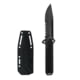 Takumitak Escort Fixed Blade Knife, 5.5in, D2, Drop Point, G10 Handle, Black Stonewash, TKF213SW