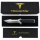 Takumitak Escort Fixed Blade Knife, 5.5in, D2, Drop Point, G10 Handle, Silver, TKF213SL
