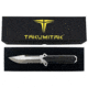 Takumitak Escort Fixed Blade Knife, 5.5in, D2, Drop Point, G10 Handle, Silver, TKF213SL
