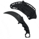 Takumitak Midnight Fixed Blade Knife, 4.75 in Blade , 3cr13, Black, TKF307