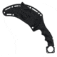 Takumitak Midnight Fixed Blade Knife, 4.75 in Blade , 3cr13, Black, TKF307