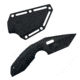 Takumitak Muted Fixed Blade Knife, 3 in Blade , 3cr13, Black, TKF3S06