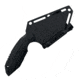 Takumitak Muted Fixed Blade Knife, 3 in Blade , 3cr13, Black, TKF3S06