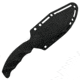 Takumitak Obsidian Fixed Blade Knife, 4.25 in Blade , 3cr13, Black, TKF317