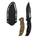 Takumitak Obsidian Fixed Blade Knife, 4.25 in Blade , 3cr13, Black, TKF317