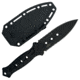 Takumitak Unrestricted Fixed Blade Knife, 4.5 in Blade , 3cr13, Black, TKF316