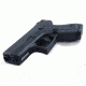 Fits Glock 42, Black, Rubber
