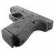 Talon Grips Fits Glock Previous Generations of 19, 23, 25, 32, 38,, Black, Rubber 104R