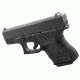 Fits Glock Previous Generations of 26, 27, 28, 33, 39,, Black, Rubber