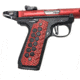 TANDEMKROSS HiveBrid G10 Grips for Ruger MKIV 22/45, Red with Black, TK26N0309RED1