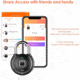 Tapplock One Plus Smart Fingerprint Padlock, Midnight Black, 1000002