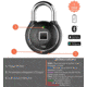 Tapplock One Plus Smart Fingerprint Padlock, Midnight Black, 1000002
