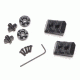 Team Wendy EXFIL Rail 2.0 Accessory Kit - 2-Goggle Post, 2-Mini-Tinny, Black, 70-RAK-BK