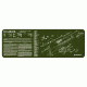 Tekmat Armorers Bench Mat 12''x36'' M1 Garand Olive Drab