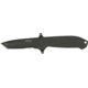 Tekut Ares A/B Linerlock Fold Knife, stainless partially serrated tanto blade, Black G-10 handle TK5256A