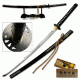 Ten Ryu Fixed Blade, 41in, Carbon Steel Blade, Black Cotton Wrapped With Real Ray Skin Handle SW-320DX