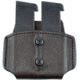 Texas 1836 Partner Double Magazine Carrier, Most 9mm/ .40 Single Stack, Ambidextrous, Brown, TX-PART-DOUMAG-002