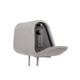 The Headrest Safe Co. The Vulcan Bundle Right-Hand Driver Bundle, Leatherette, Light Gray, HRBUNLGL01RH