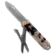 The James Brand The James Brand The Ellis Slip Joint Knife w/Scissors Desert Tortoise 2.75"Sat, Brown, Sandvik 12C27, adult, BHQ-195440