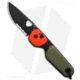 The James Brand The Redstone Slide Lock Folding Knife, 2.43in, Sandvik 12C27, Drop Point Blade, Polymer, OD Green/Orange Handle, OD Green/Orange/Black, 6.13 inch, BHQ-195184