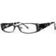 Theory TH1115 Single Vision Prescription Eyeglasses - Frame Black/White Tortoise, Size 51/15mm TH111502