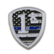 Thin Blue Line 1 Asterisk Pin - , Individual, Thin Blue Line - PIN-AST