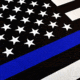 Thin Blue Line American Flag With Grommets, 4 X 6 Ft, Thin Blue Line - BLUE-AMERICAN-4X6