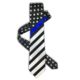 Thin Blue Line American Tie, Long, Thin Blue Line - TBL-AM-TIE-LONG