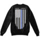 Thin Blue Line Crew Neck Sweatshirt, Black - TBL-CREW-BLACK-XXXL