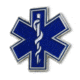 Thin Blue Line Ems Pin, Thin Blue Line - PIN-EMS