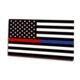 Thin Blue Line Magnet - Dual Line American 3 X 5, Red/blue - MAG-TRBL-AM-3X5