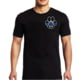 Thin Blue Line Men's T-shirt - Paw , Black - MEN-PAW-BLACK-LARGE