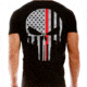 Thin Blue Line Men's T-shirt - Skull Thin Red Line - TRL-SKULL-XXXXL