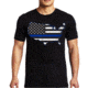 Thin Blue Line USA T-shirt - Mens, Extra Large, Black, MEN-USA-BLACK-XL
