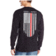 Thin Blue Line Men's - Thin Red Line Flag Long Sleeve T-shirt - TRL-LS-BLACK-XXL
