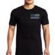 Thin Blue Line Men's - T-shirt - Flag, Black - MEN-TBL-SMALL-LOGO-BLACK-SMALL