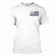 Thin Blue Line Mens - T-shirt - Flag, White - MEN-TBL-SMALL-LOGO-WHITE-LARGE