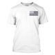 Thin Blue Line Men's - T-shirt - Flag, White - MEN-TBL-SMALL-LOGO-WHITE-LARGE